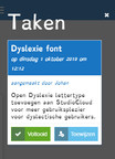 Takenlijst en dyslexie lettertype